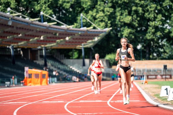 Xenia Krebs (VfL Loeningen) am 03.07.2022 waehrend den NLV+BLV Leichtathletik-Landesmeisterschaften im Jahnstadion in Goettingen (Tag 1)